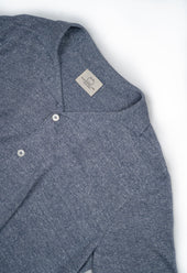 Men's Open Collar Knit - Light Blue
