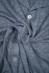 Men's Open Collar Knit - Light Blue