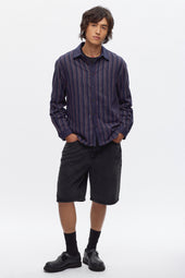 Antifit Denim Shorts in Washed Black