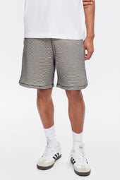 Atlas 2-Tone Waffle Short in Marshmallow/Black