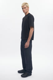 Men's Box Slub Tee in Black