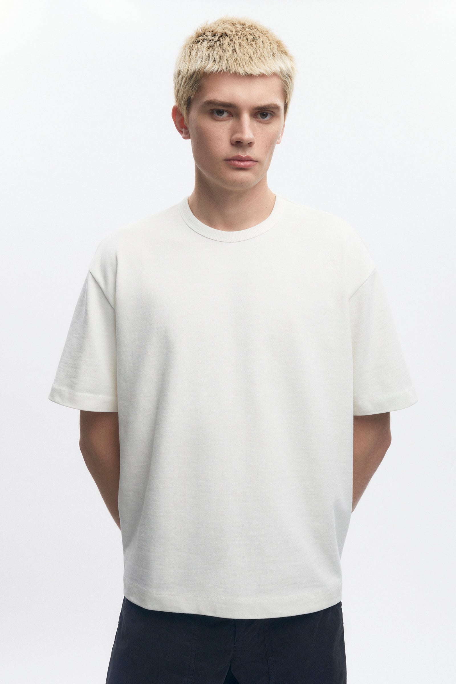 Men's Box Slub Tee in Marshmallow