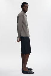 Cairo Linen Shirt in Warm Grey