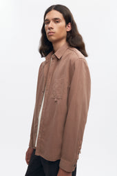 Men's Chambray Shirt in Earth