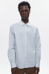 Men's Classic Stripe Shirt in Light Blue Stripe