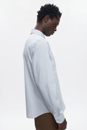 Men's Classic Stripe Shirt in Light Blue Stripe