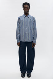 Classic Stripe Shirt in Navy Stripe