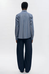 Classic Stripe Shirt in Navy Stripe