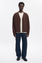 Men's Cozy Cardigan in Coffee Bean