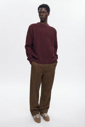 Men's Dahab Rollneck Sweater in Plum