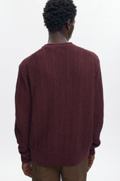 Men's Dahab Rollneck Sweater in Plum