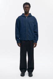 Men's Denim Hooded Jacket in Rinse