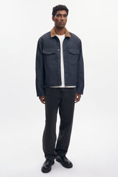 Men's Denim Overshirt in Raw