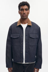Men's Denim Overshirt in Raw