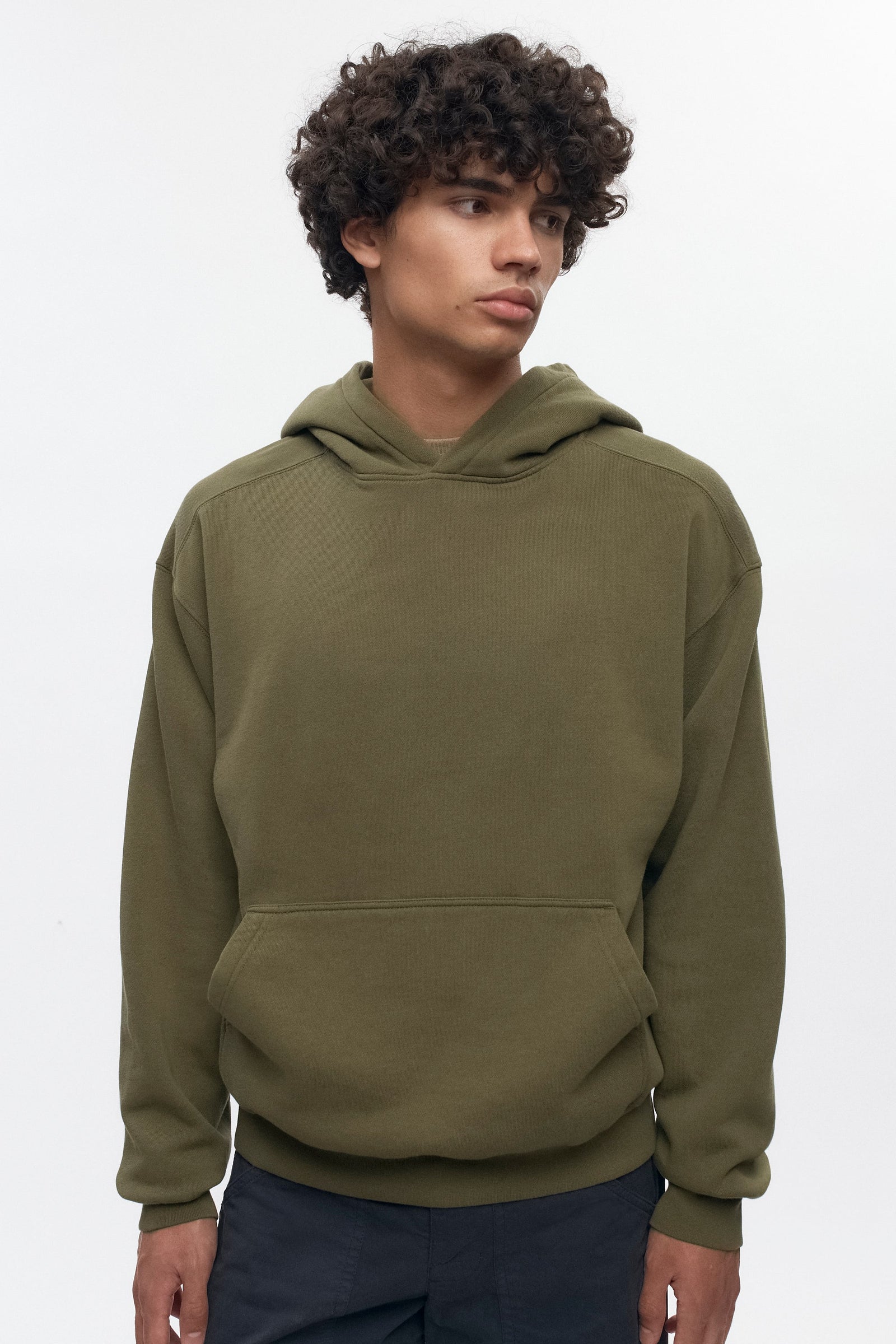 Men's Essential Hoodie in Olive