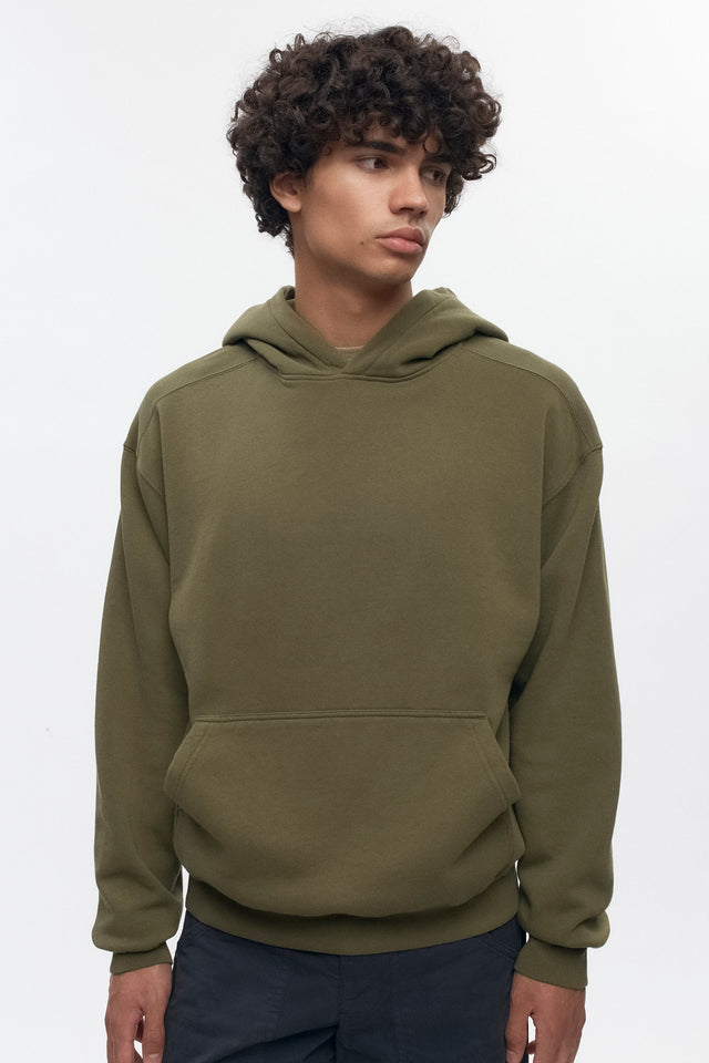 Men's Essential Hoodie in Olive