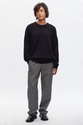 Flannel Field Pant in Black Herringbone