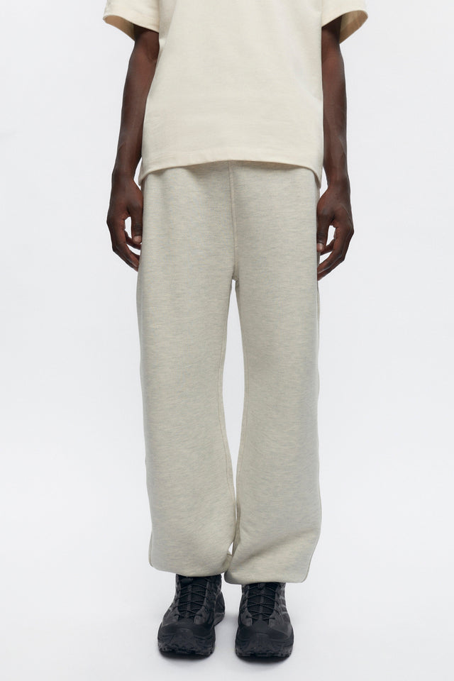 Men's French Terry Jogger in Oat Melange