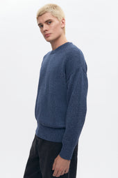 Men's Hamatah Sweater in Blue Melange
