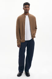 Men's Lightweight Zip Sweater in Otter
