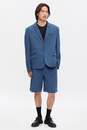 Linen Laureate Jacket in Nile Blue