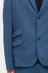 Linen Laureate Jacket in Nile Blue