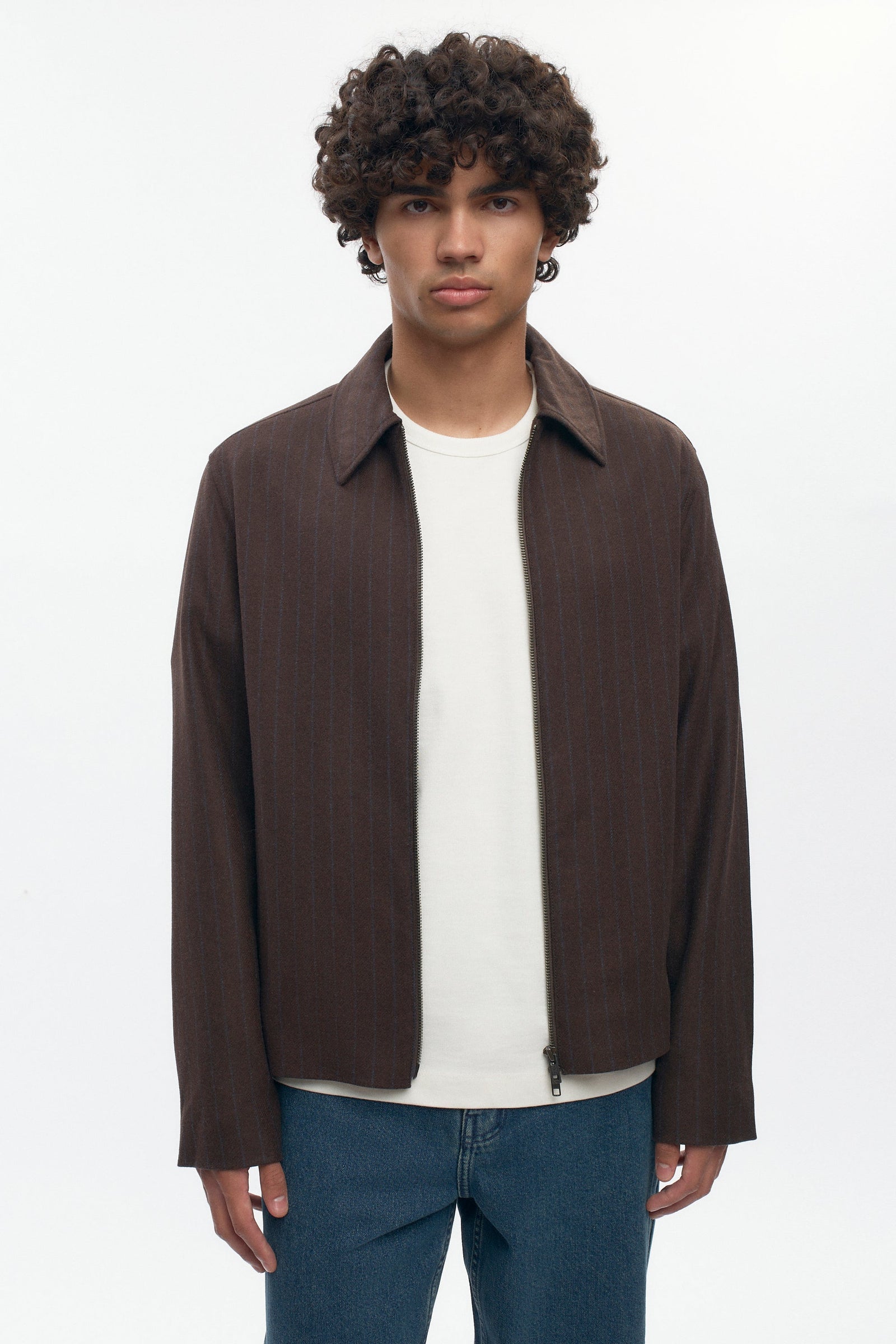 Men's Malik Wool Jacket in Coffee Bean