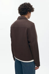 Men's Malik Wool Jacket in Coffee Bean