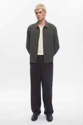 Men's Malik Wool Trouser in Coffee Bean