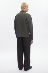 Men's Malik Wool Trouser in Coffee Bean