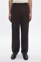 Men's Malik Wool Trouser in Coffee Bean