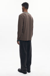 Men's Midweight Longsleeve in Bottle Green/Plum/Otter
