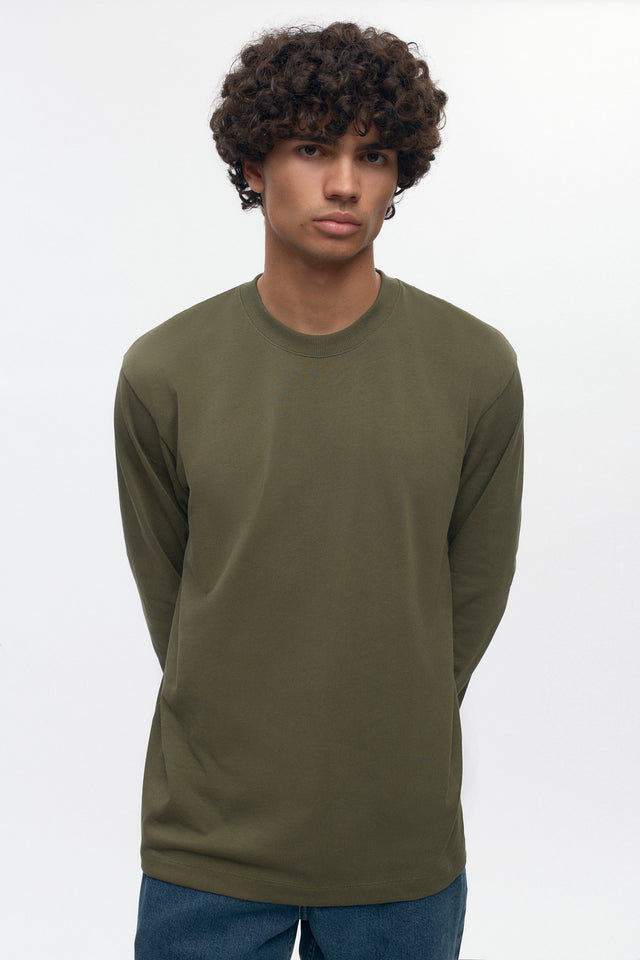 Men's Midweight Longsleeve in Olive
