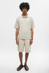 Mina Polo in Oat Melange