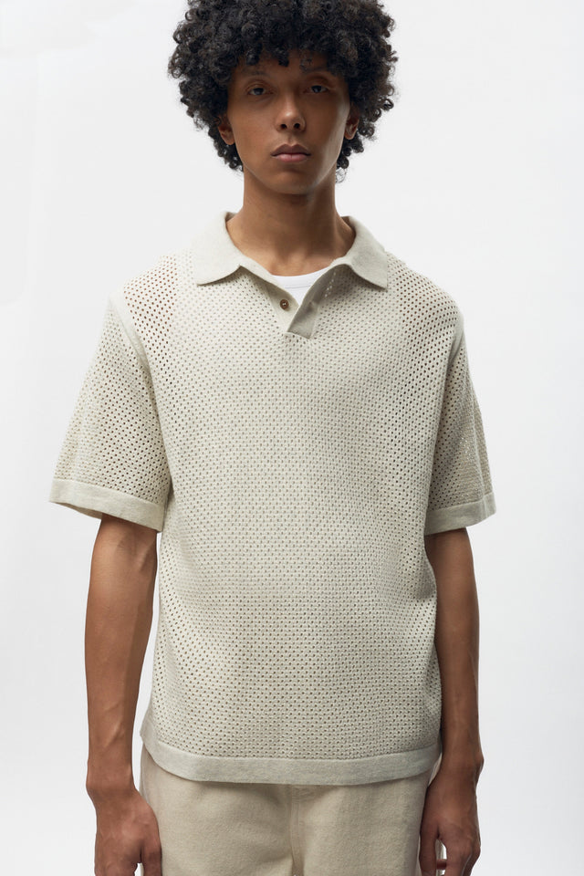 Mina Polo in Oat Melange