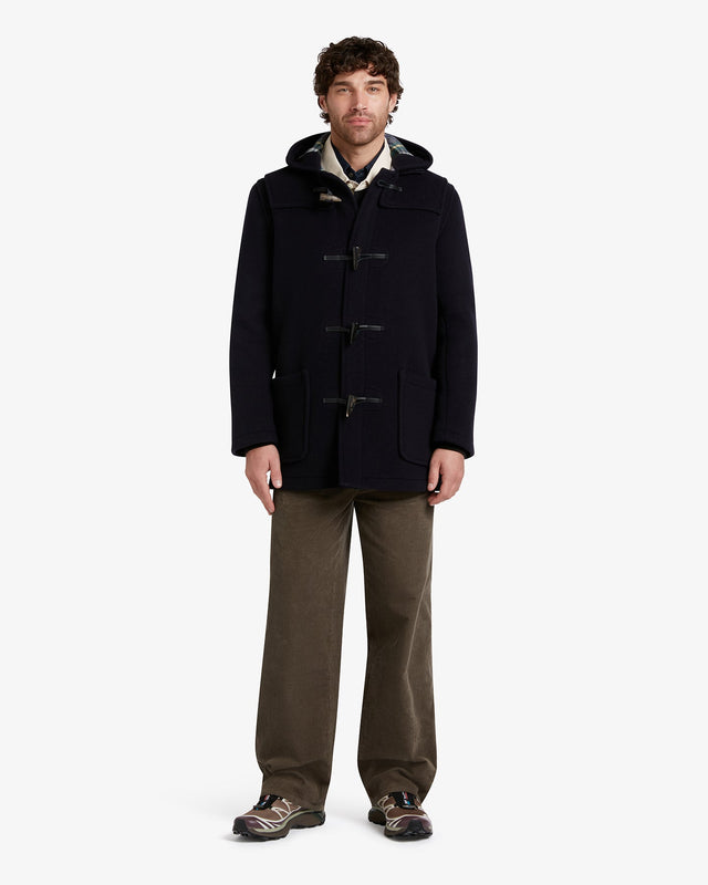 Men's Morris Mid-Length Duffle Coat Navy Dress Gordon