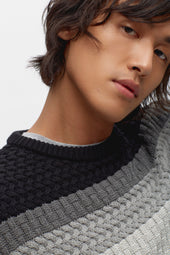 Namat Sweater in Black Melange