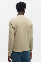 Men's Rib Henley in Desert