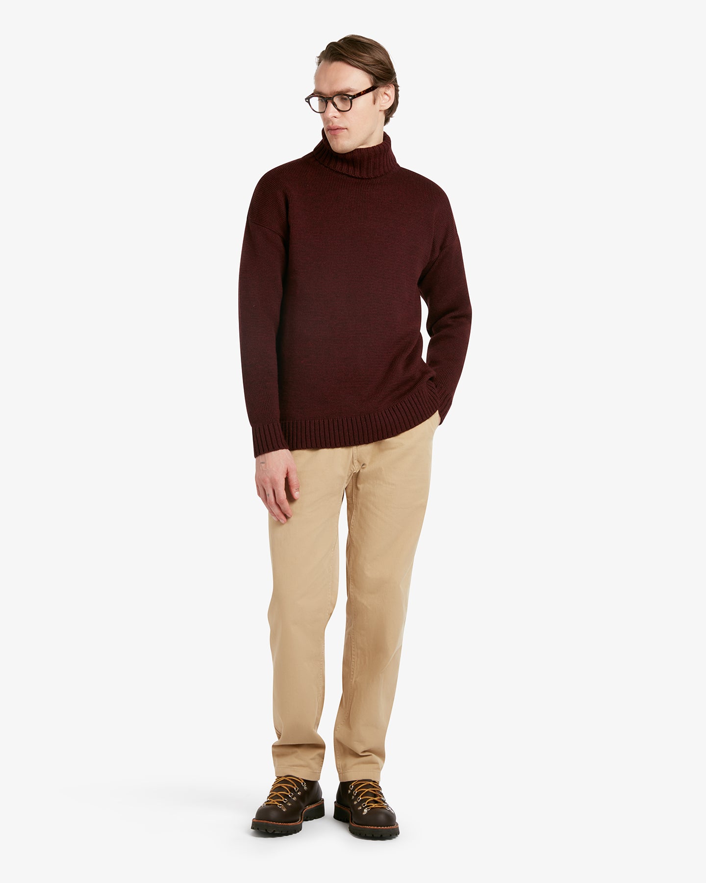 Men's Submariner Jumper Burgundy