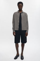 Twill Bermuda Shorts in Black