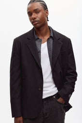 Wool Laureate Jacket in Black