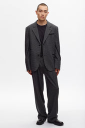Wool Laureate Jacket in Charcoal Houndstooth