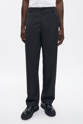 Men's Wool Trouser in Charcoal