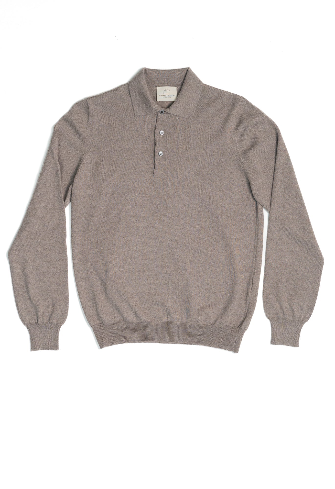 Men S Extra Fine Merino Wool Long Sleeve Polo