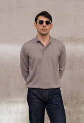 Men S Extra Fine Merino Wool Long Sleeve Polo