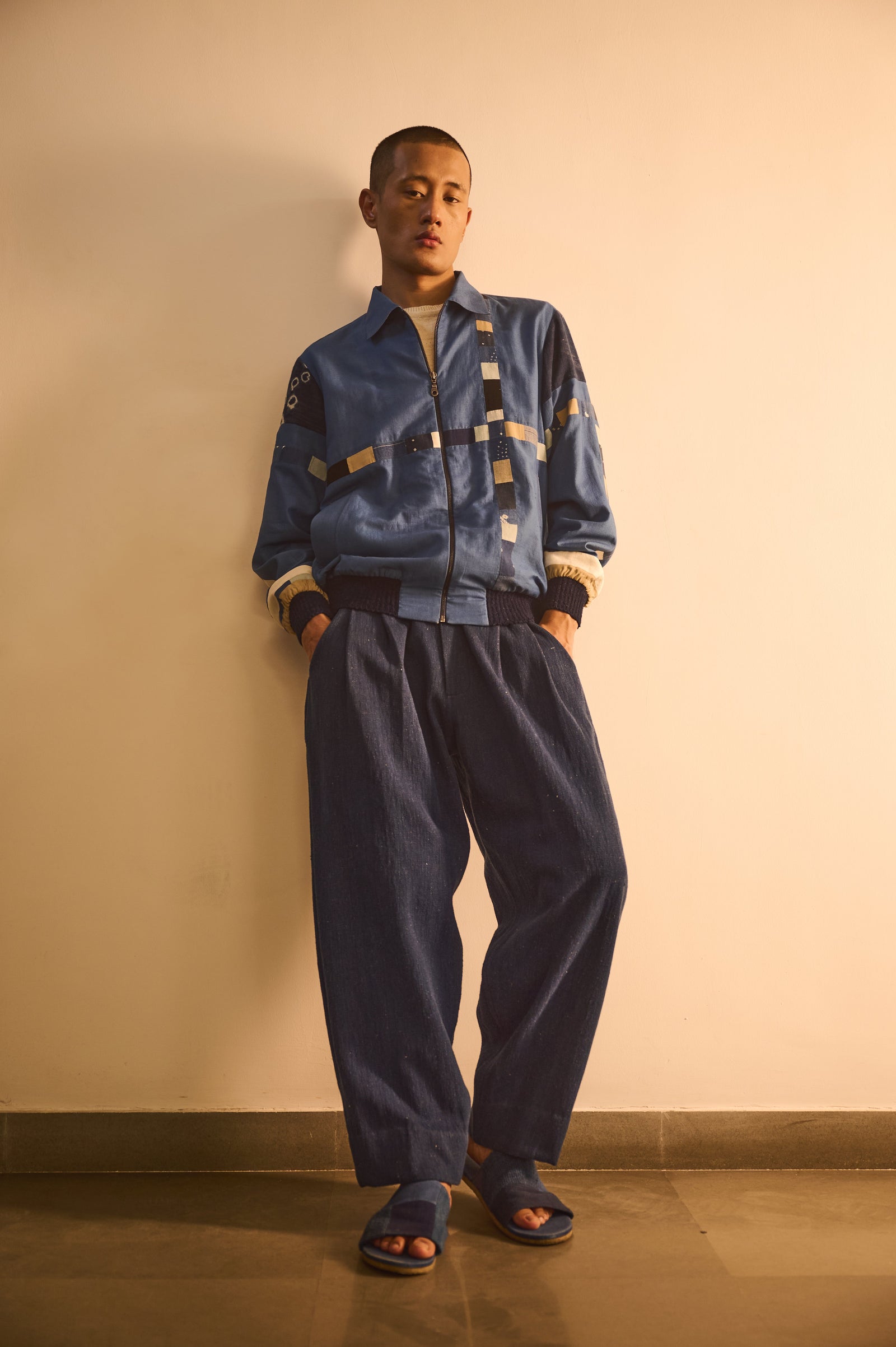 Indigo Patchwork Jacket