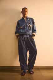 Indigo Patchwork Jacket