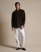 Suede Field Jacket Bitter
