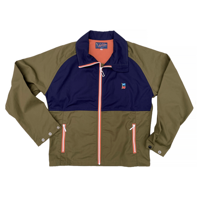 The Mercury Jacket - Olive Green/Navy Blue