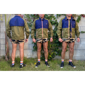 The Mercury Jacket - Olive Green/Navy Blue